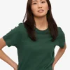 Light Organic Tee de algodón orgánico para mujer - Verde esmeralda