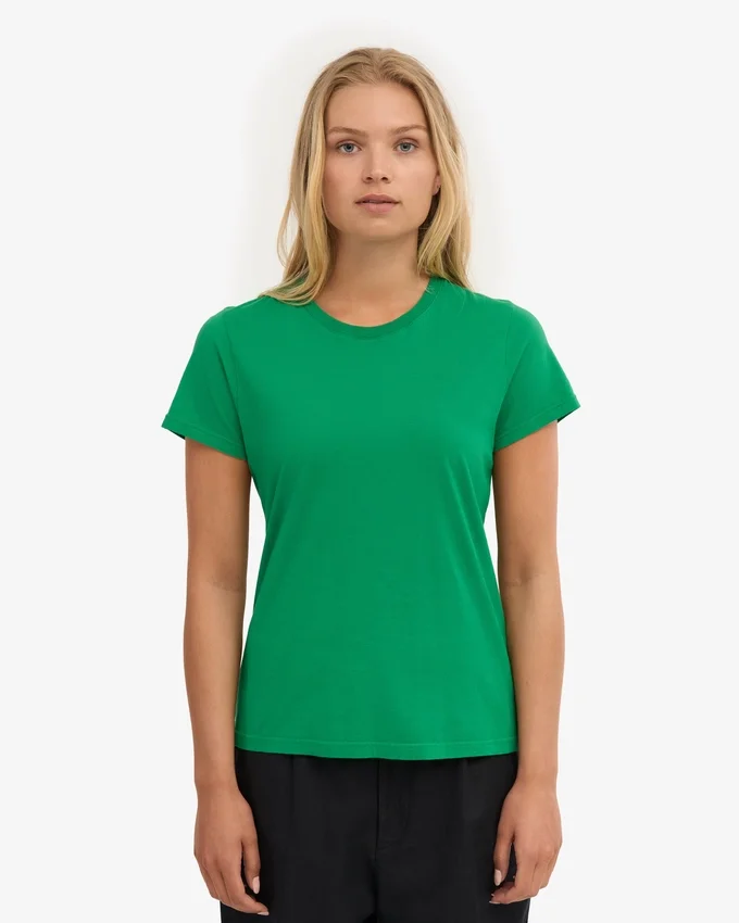 Light Organic Tee de algodón orgánico para mujer - Verde Kelly