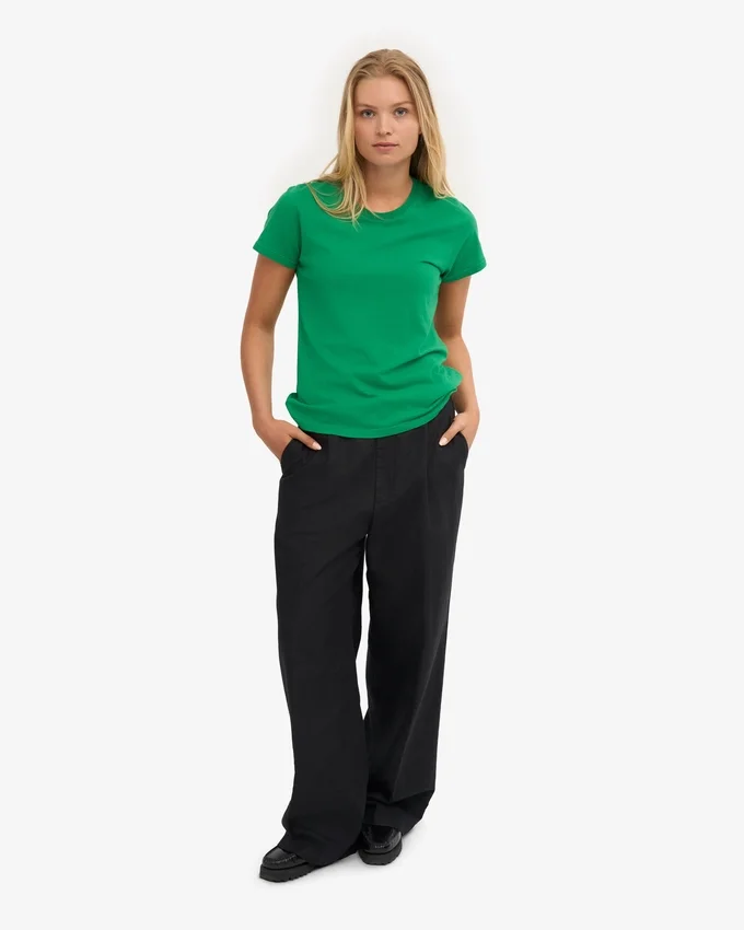 Light Organic Tee de algodón orgánico para mujer - Verde Kelly