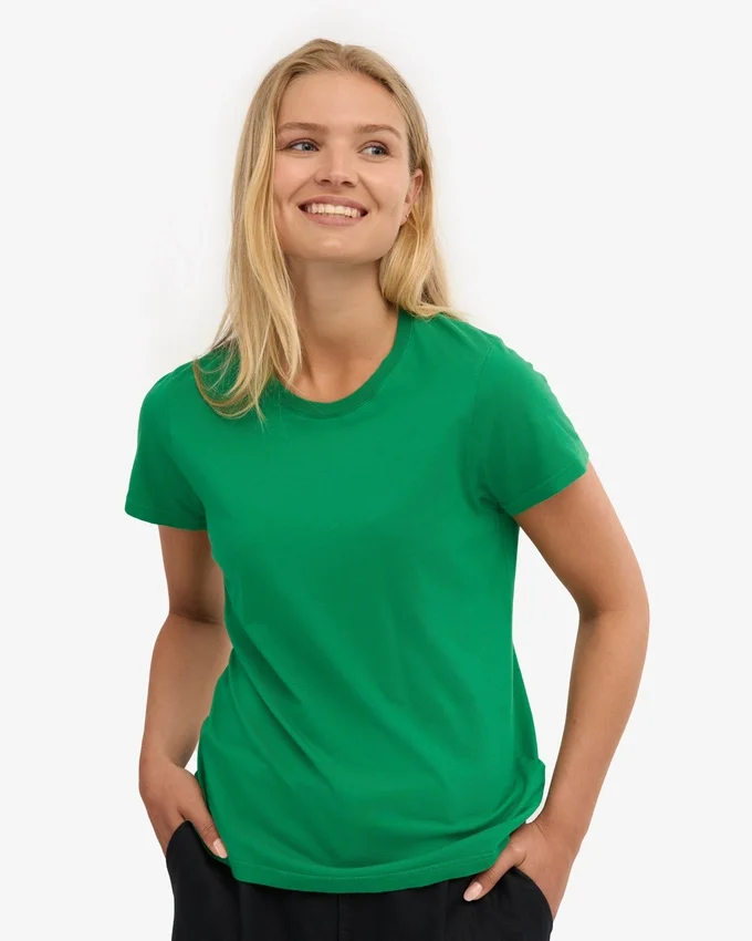 Light Organic Tee de algodón orgánico para mujer - Verde Kelly