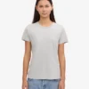 Light Organic Tee de mujer de algodón orgánico - Gris descolorido