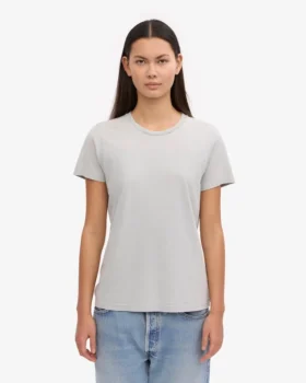 Light Organic Tee de mujer de algodón orgánico – Gris descolorido