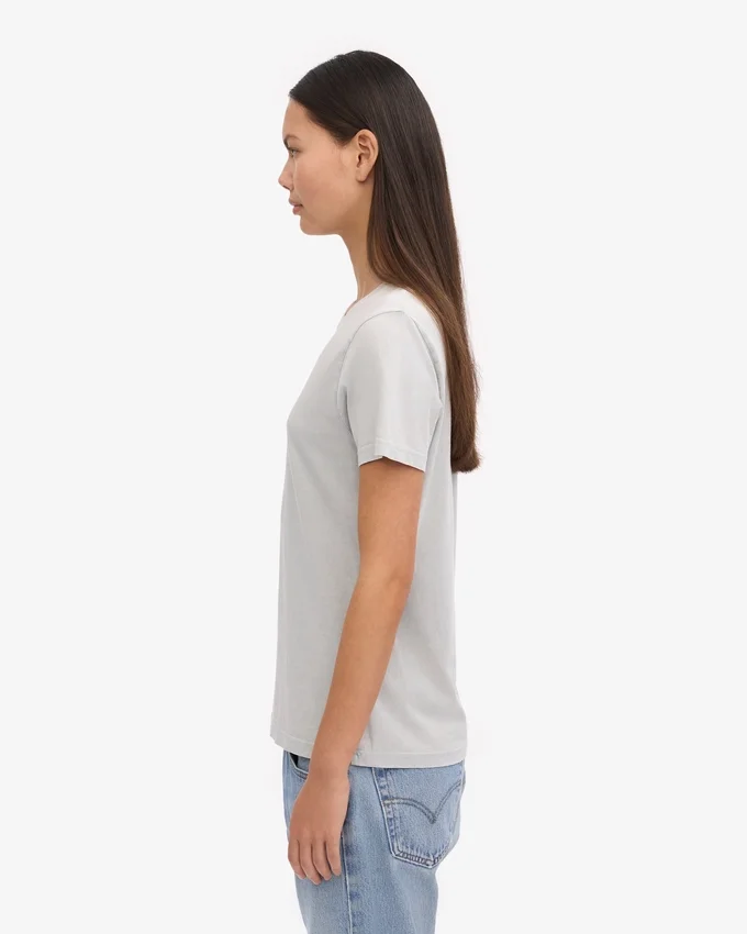 Light Organic Tee de mujer de algodón orgánico - Gris descolorido
