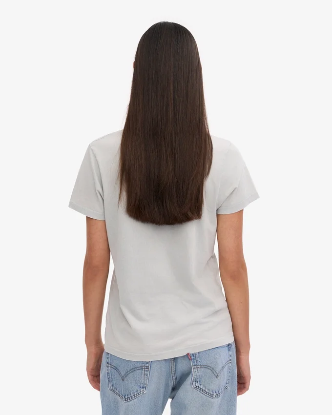 Light Organic Tee de mujer de algodón orgánico - Gris descolorido