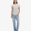 Light Organic Tee de mujer de algodón orgánico - Gris descolorido