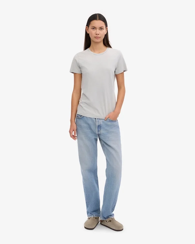 Light Organic Tee de mujer de algodón orgánico - Gris descolorido