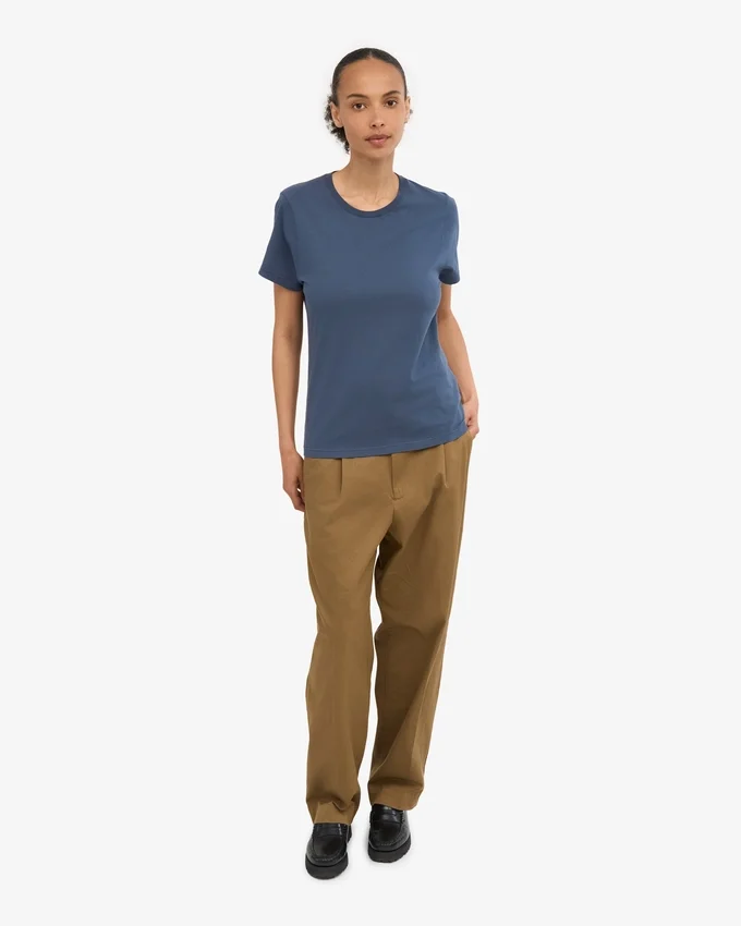 Light Organic Tee para mujer - Azul petróleo