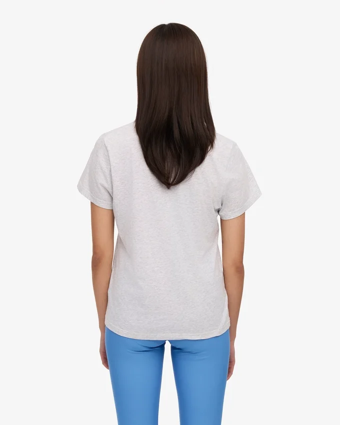 Light Organic Tee para mujer - Mezcla de nieve
