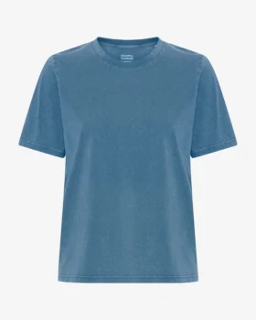Light Organic Tee para mujer - Índigo descolorido
