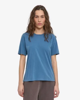 Light Organic Tee para mujer – Índigo descolorido