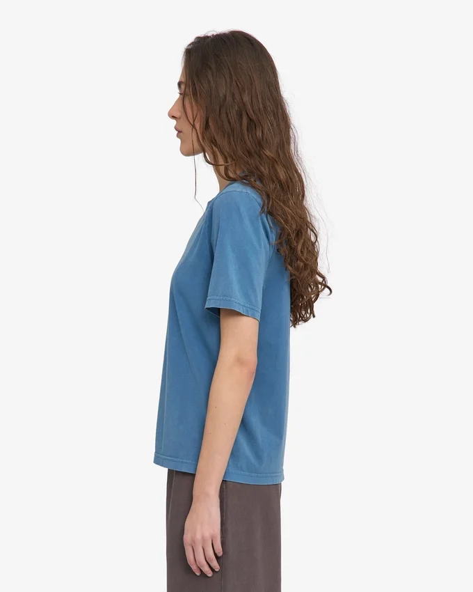 Light Organic Tee para mujer - Índigo descolorido