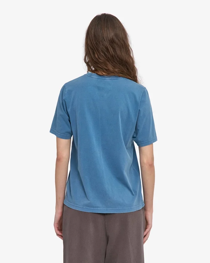Light Organic Tee para mujer - Índigo descolorido