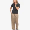 Light Organic Tee para mujer - Negro descolorido
