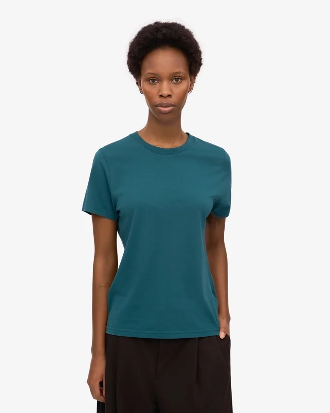 Light Organic Tee para mujer - Verde océano