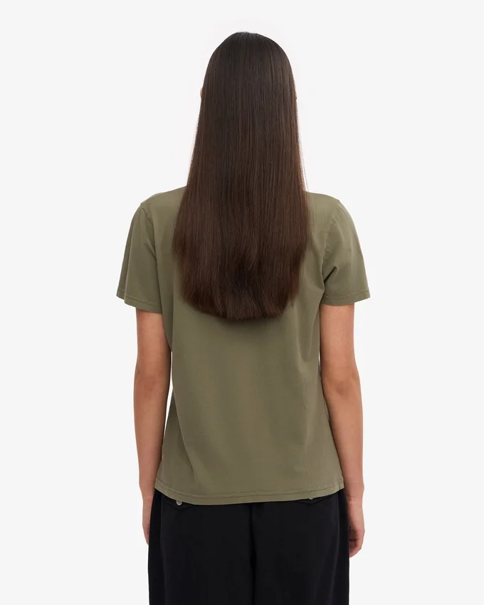 Light Organic Tee para mujer - Verde oliva apagado