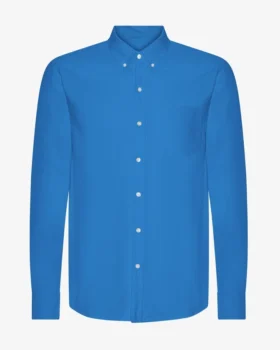 Organic Button Down Camisa - Azul Pacífico