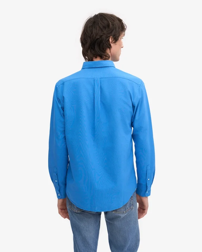 Organic Button Down Camisa - Azul Pacífico