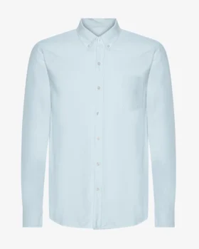 Organic Button Down Camisa - Azul polar