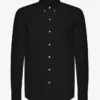 Organic Button Down Camisa - Negro intenso