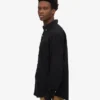 Organic Button Down Camisa - Negro intenso