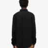 Organic Button Down Camisa - Negro intenso