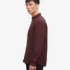 Organic Button Down Camisa - Rojo sangre