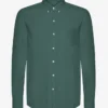 Organic Button Down Shirt - Emerald Green