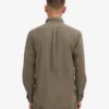 Organic Button Down Shirt - Verde oliva apagado