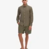 Organic Button Down Shirt - Verde oliva apagado