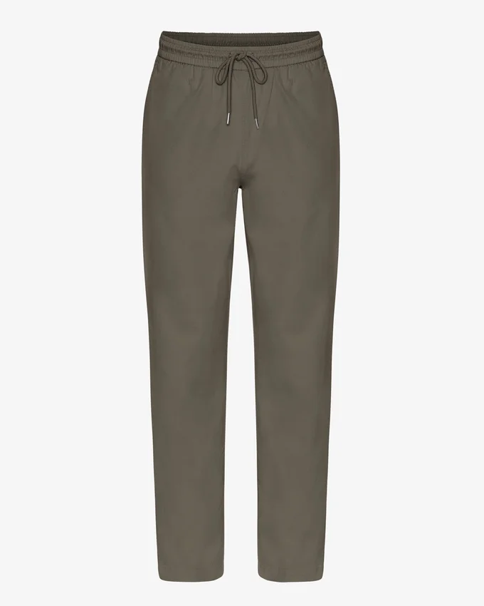 Organic Twill Pants - Verde oliva apagado
