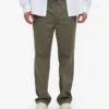 Organic Twill Pants - Verde oliva apagado