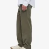 Organic Twill Pants - Verde oliva apagado