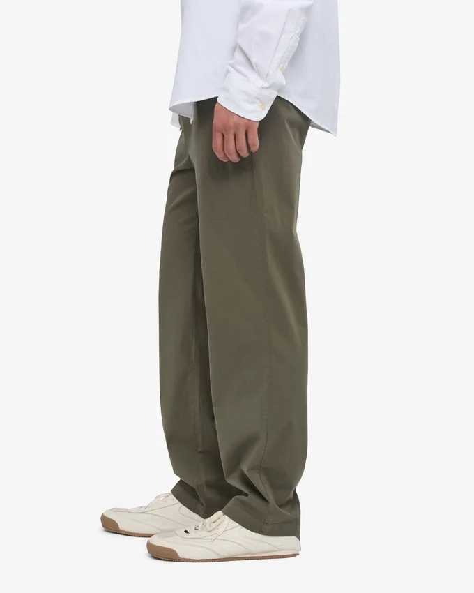 Organic Twill Pants - Verde oliva apagado