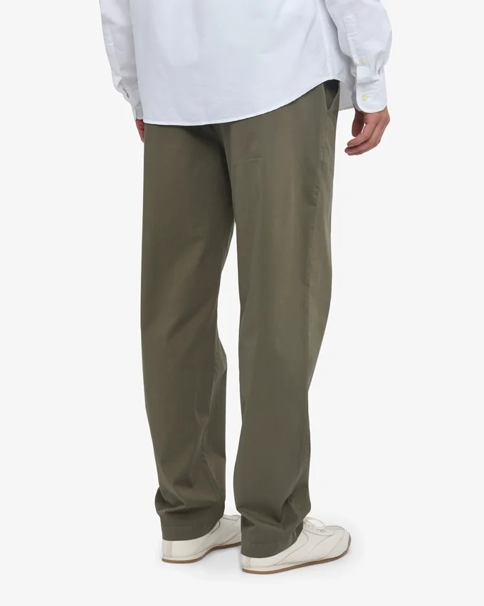 Organic Twill Pants - Verde oliva apagado