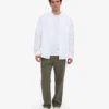Organic Twill Pants - Verde oliva apagado