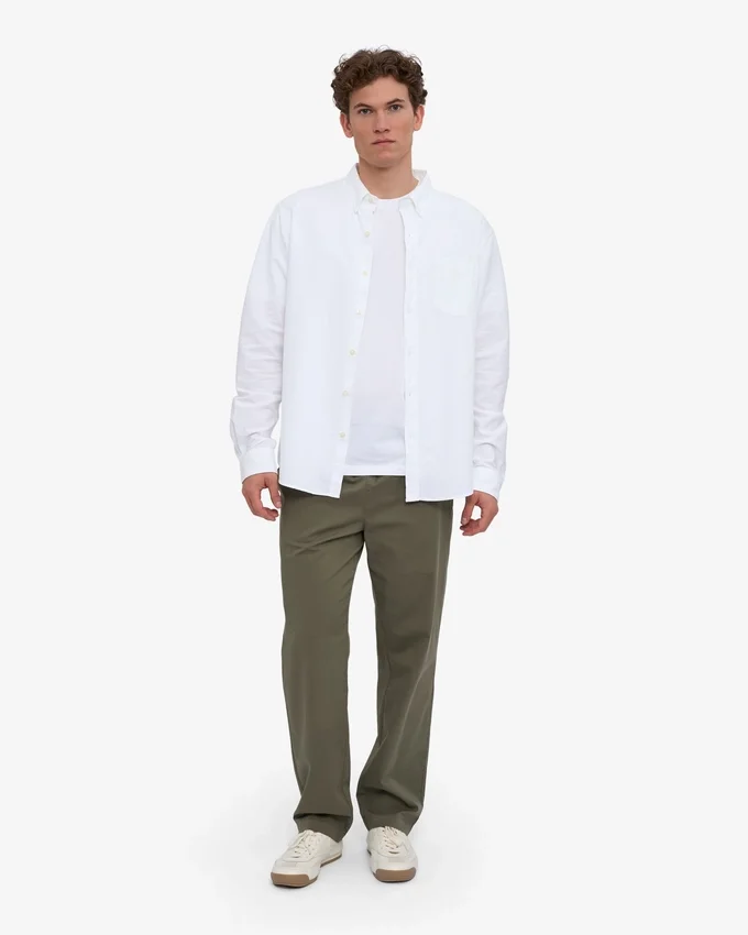 Organic Twill Pants - Verde oliva apagado