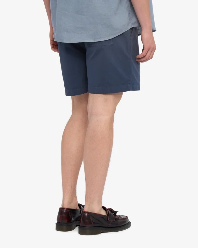 Organic Twill Shorts - Azul petróleo