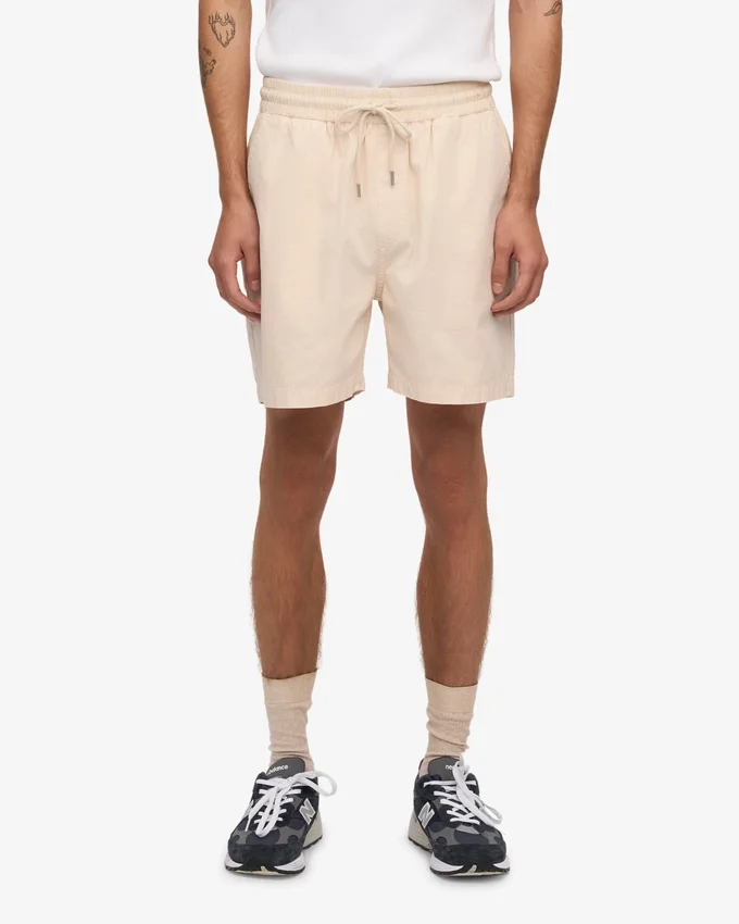 Organic Twill Shorts - Ivory White