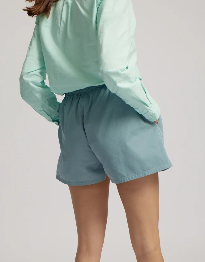Organic Twill Shorts para mujer - Azul acero