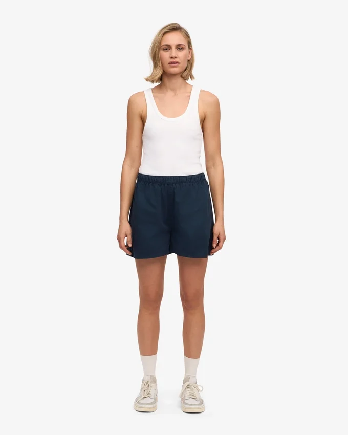 Organic Twill Shorts para mujer - Azul marino