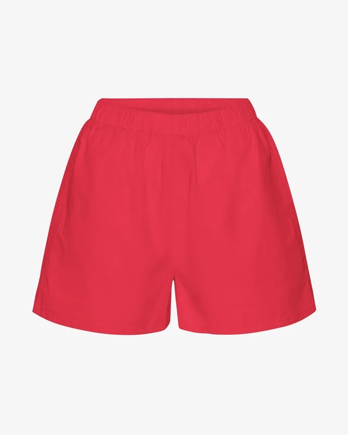 Organic Twill Shorts para mujer - Rojo mandarina