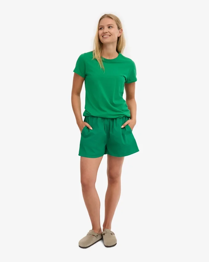 Organic Twill Shorts para mujer - Verde Kelly