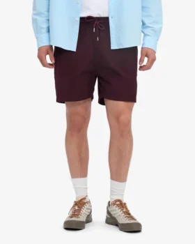 Organic Twill Shorts – Rojo sangre