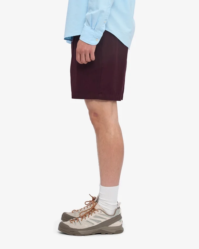 Organic Twill Shorts - Rojo sangre