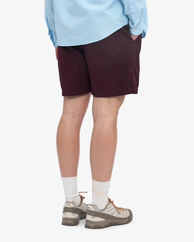 Organic Twill Shorts - Rojo sangre