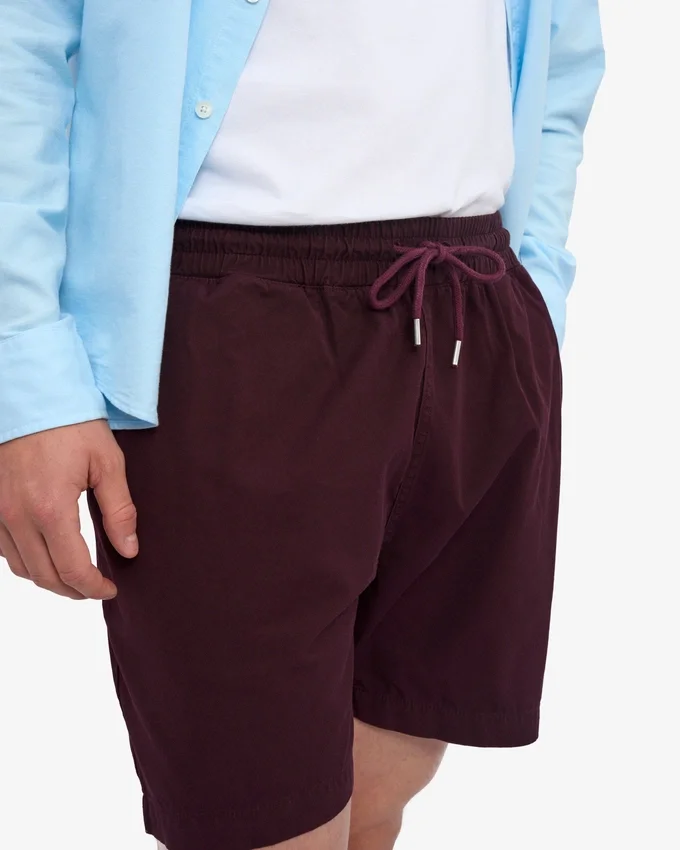 Organic Twill Shorts - Rojo sangre