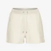 Pantalones cortos de chándal de algodón orgánico para mujer - Blanco marfil