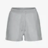 Pantalones cortos de chándal de algodón orgánico para mujer - Gris jaspeado