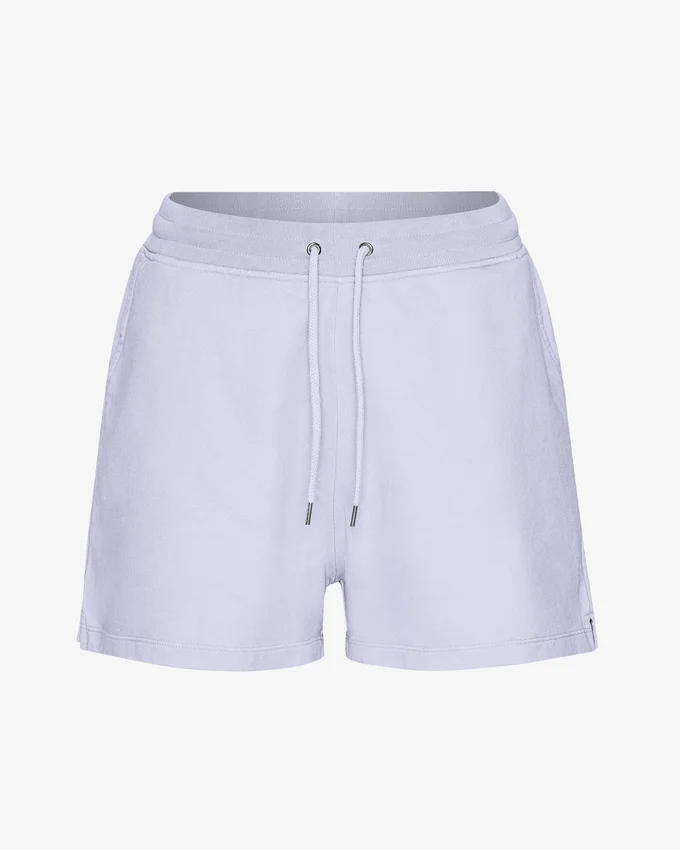 Pantalones cortos de chándal de algodón orgánico para mujer - Lavanda suave