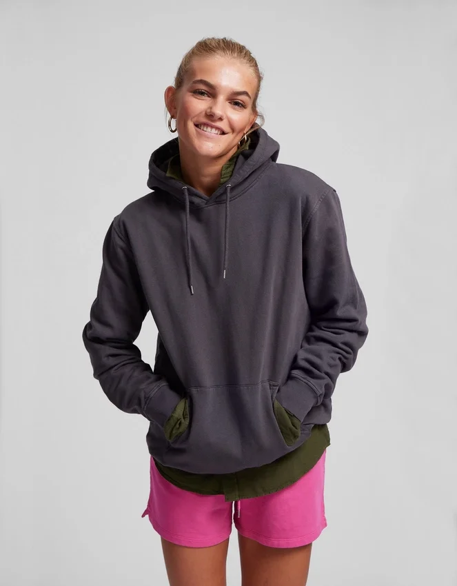 Pantalones cortos de chándal de algodón orgánico para mujer - Lavanda suave